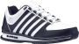 K-Swiss Rinzler Heren Leer Sneakers Sportschoenen Schoenen Wit-Zwart 01235-944-M - Thumbnail 2
