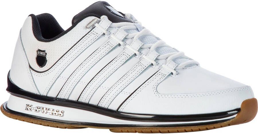 K-Swiss Classic RINZLER Heren Sneakers Schoenen Leer Wit 01235-138-M - Foto 3