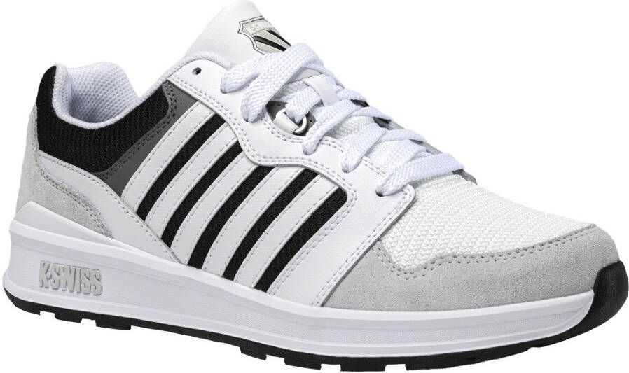 K-Swiss Rival Trainer T Heren Sneakers Schoenen Wit-Zwart 09079-920-M - Foto 3