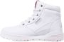 Kappa unisex hoge sneaker schoenen stijlcode 242779 1010 wit - Thumbnail 2
