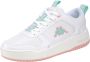 Kappa Plateau Sneaker für Damen 243324 White Rosé - Thumbnail 6