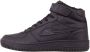 Kappa Bash Mid Fur 242799-1111 Unisex Zwart Sneakers - Thumbnail 18