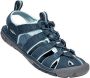 Keen Clearwater Dames Wandelsandalen Navy Blue Glow Blauw Polyester K1022965 - Thumbnail 2