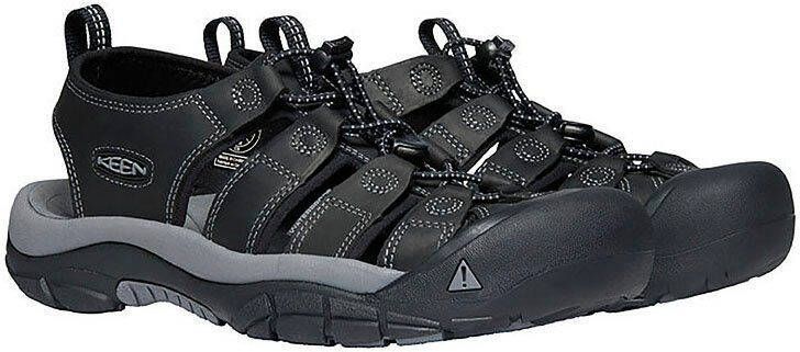 Keen Newport Heren Wandelsandalen Black Steel Grey Zwart Leer K1022247 - Foto 2