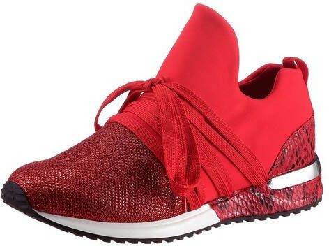 LaStrada soksneaker rood | Goedkope sneakers | goedkopeschoenen.com