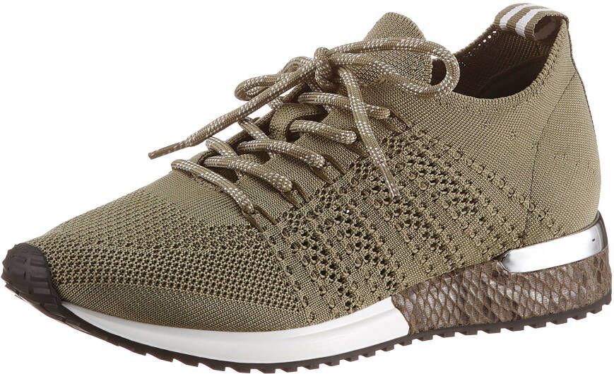 La Strada Sneakers met sleehak Fashion Sneaker met metallic-details bij de hak - Foto 3