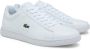 Lacoste Witte Leren Sneakers Model Carnaby White Dames - Thumbnail 2