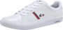 Lacoste Europa Wit Blauw Rood Heren Sneaker 39SMA0031 - Thumbnail 4