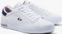 Lacoste Powercourt TR122 Heren Sneakers Schoenen Leer Wit 743SMA0034407 - Thumbnail 4