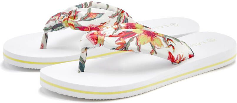 Lascana Badslippers Sandaal pantoletten badschoen ultralicht met zacht band VEGAN