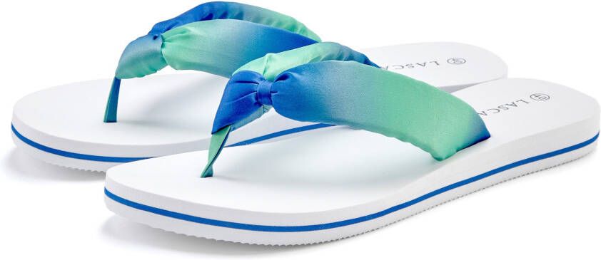 Lascana Badslippers Sandaal pantoletten badschoen ultralicht met zacht band VEGAN
