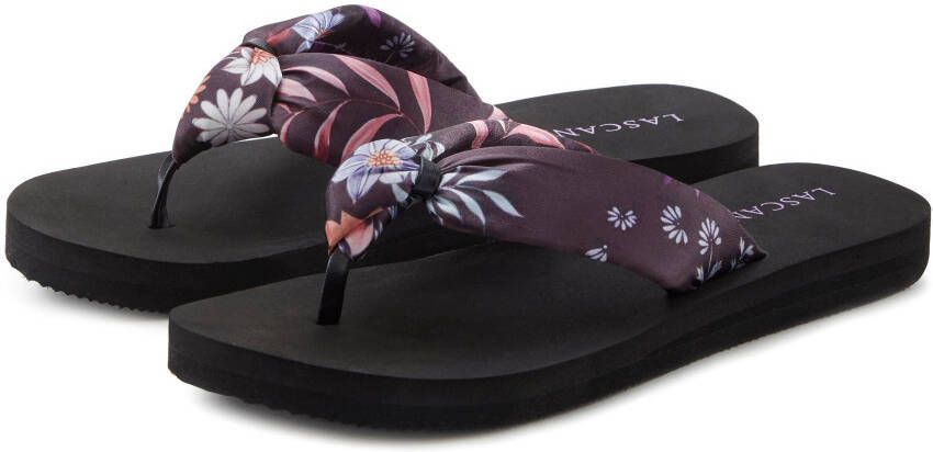 Lascana Badslippers Sandaal pantoletten badschoen ultralicht met zacht band VEGAN