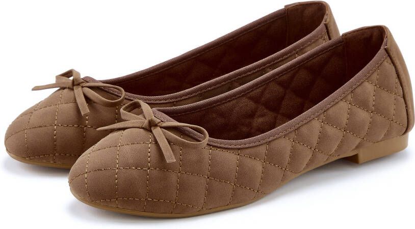 Lascana Ballerina's Slipper instapschoen met strikapplicatie vegan