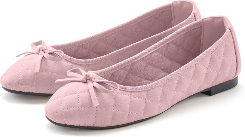 Lascana Ballerina's met strikapplicatie vegan