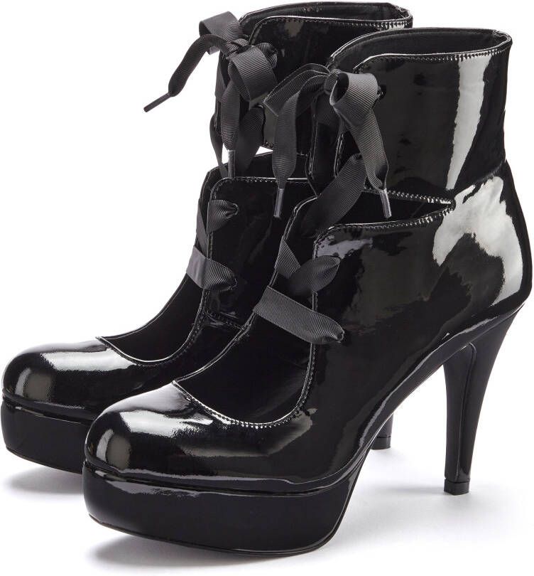 Lascana Belle Affaire Highheel sandaaltjes Enkellaars met plateau