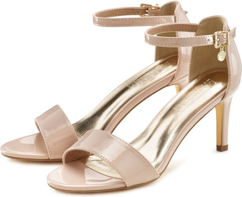 Lascana Highheel sandaaltjes High heel sandaal bandjessandaal in tijdloos ontwerp riem-sandaal vegan
