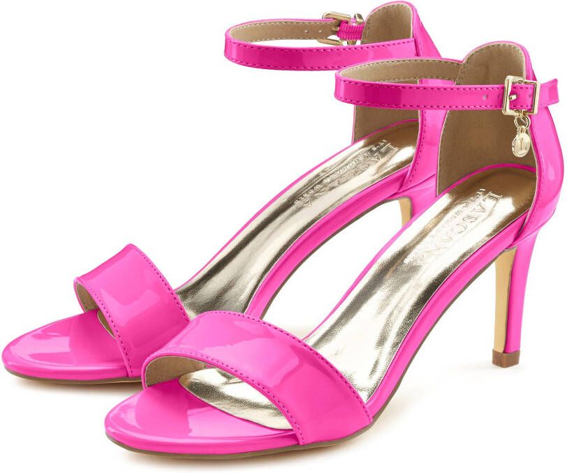 Lascana Highheel sandaaltjes Zomerschoen in tijdloos ontwerp riem-sandaal vegan - Foto 1
