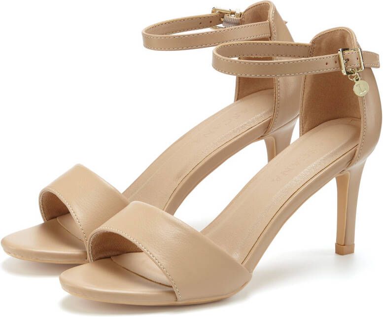 Lascana Highheel sandaaltjes Zomerschoen sandaal riemzandalen VEGAN