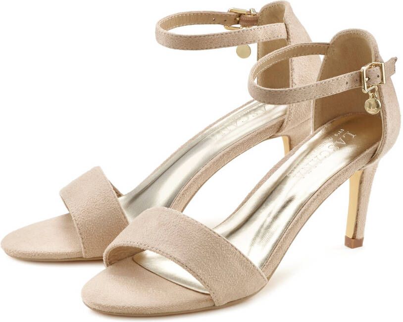 Lascana Highheel sandaaltjes Zomerschoen Bandjessandaal klassiek elegante design VEGAN