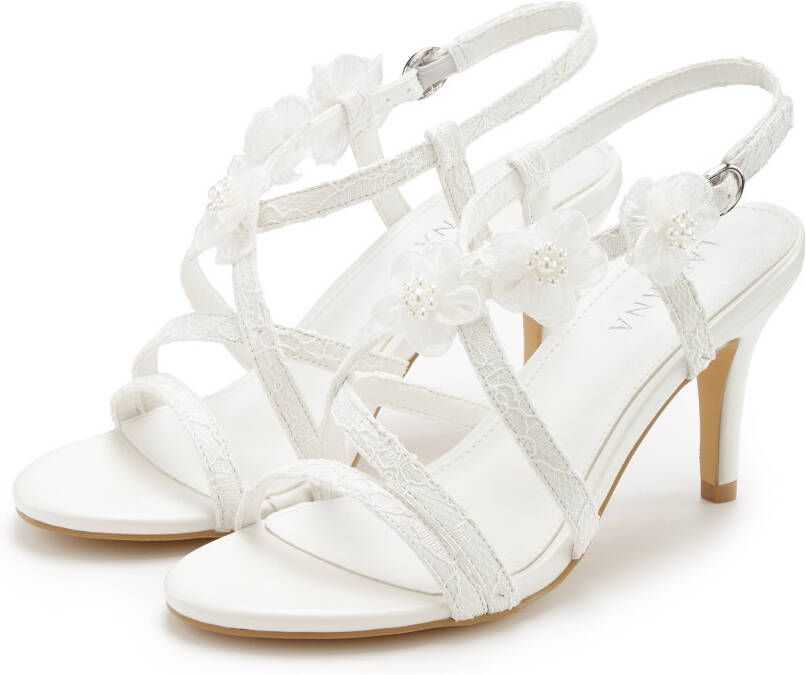 Lascana Highheel sandaaltjes Zomerschoen romantische sandaal
