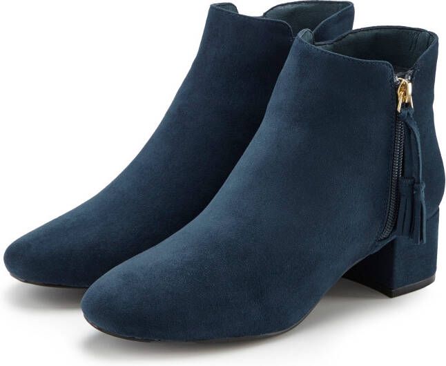 Lascana Laarsjes Laarzen met comfortabele blokhak VEGAN