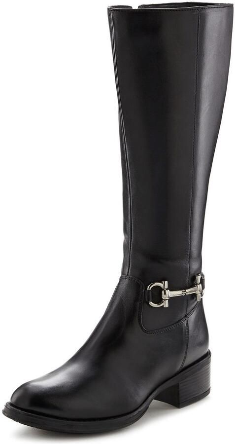 Lascana Laarzen Laarsjes van leer met lange schacht - Foto 4