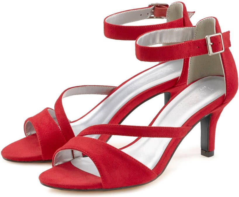 Lascana Sandaaltjes Zomerschoen High heel sandaal bandjessandaal zomerschoen met bandjes VEGAN