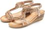 Lascana Sandalen Zomerschoen Sandalette zomerschoen kleine sleehak en elastische banden - Thumbnail 1