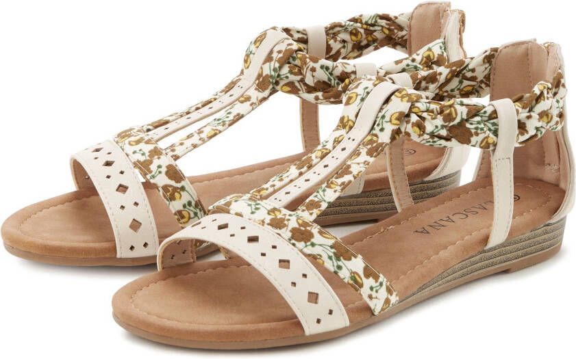 Lascana Sandalen Zomerschoen Sandalette zomerschoen met banden in festival-look VEGAN
