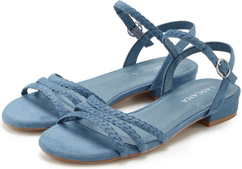Lascana Sandalen Zomerschoen Sandalette zomerschoen met gevlochten bandjes VEGAN