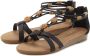 Lascana Sandalen Zomerschoen Sandalette zomerschoen met verfijnde banden en steentjes VEGAN - Thumbnail 1