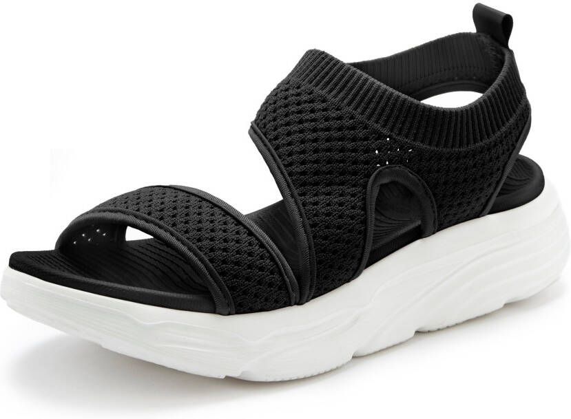 Lascana Sandalen Zomerschoen Sandalette zomerschoen van elastisch textiel bijzonder licht VEGAN