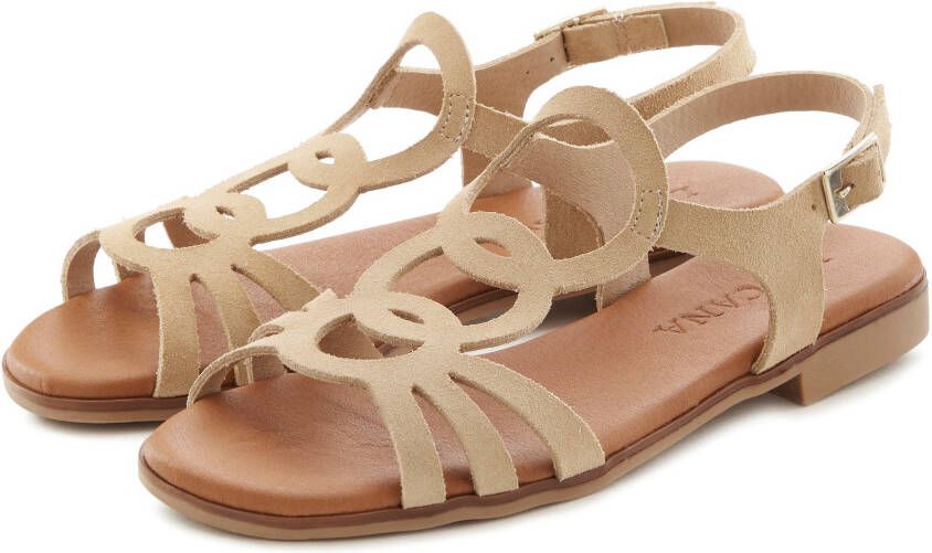 Lascana Sandalen Zomerschoen van hoogwaardig leer sandaal zomerschoen