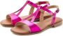 Lascana Sandalen Zomerschoen van leer in metallic-look sandaal zomerschoen - Thumbnail 1