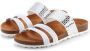 Lascana Slippers Mule Sandalen open schoen met comfortabel kurken voetbed van leer en elastische bandjes - Thumbnail 1