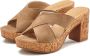 Lascana Slippers Mule sandaal open schoen van leer met blokhak - Thumbnail 1
