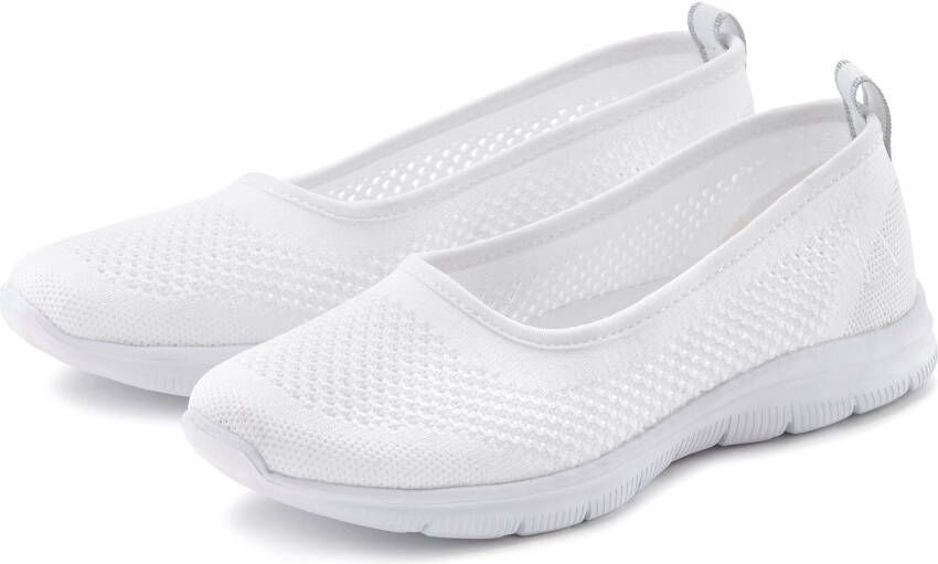 Lascana Sneaker-ballerina s ultralichte slipper slip-on sneaker vrijetijdsschoen vegan - Foto 1