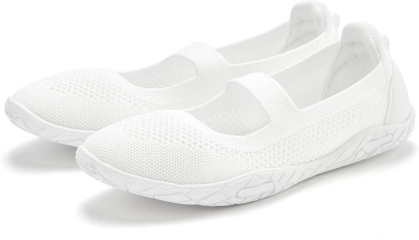 Lascana Sneaker-ballerina s Vrijetijdsschoen slipper lage schoen slip-on sneaker superlicht VEGAN