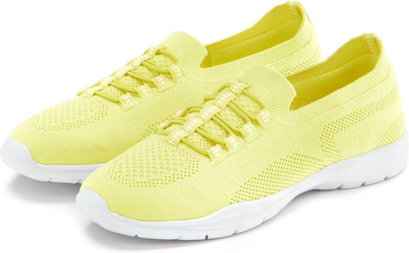 Lascana Sneakers Slippers lage schoenen om in te schieten licht meshmateriaal VEGAN