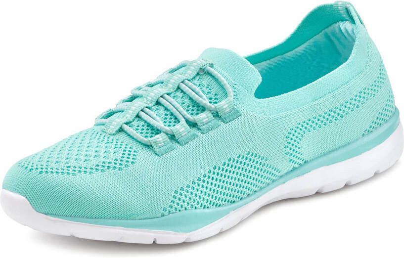 Lascana Sneakers Slippers lage schoenen om in te schieten licht meshmateriaal VEGAN