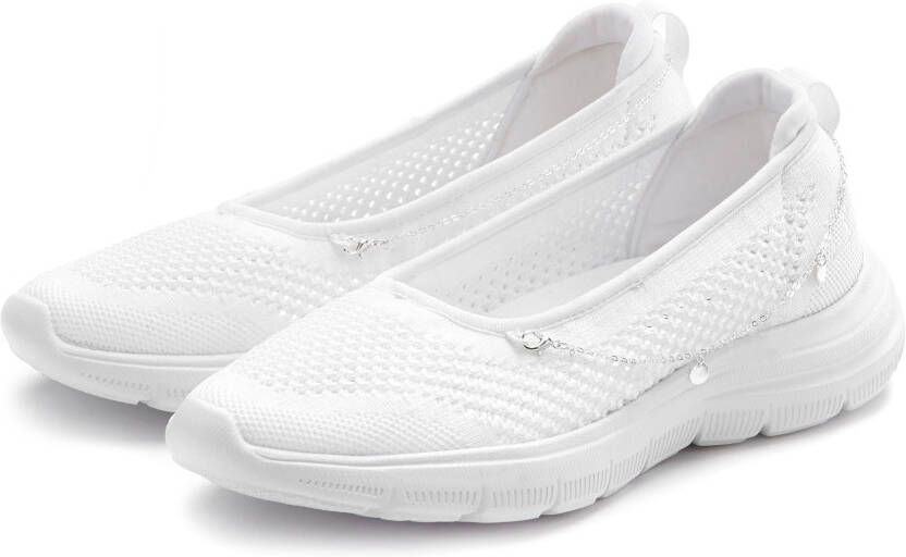 Lascana Sneakers Slip-On sneaker slipper ballerina lage schoen VEGAN