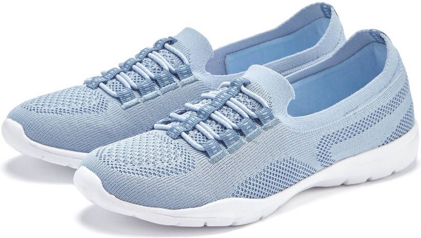 Lascana Sneakers Slippers lage schoenen om in te schieten licht meshmateriaal VEGAN