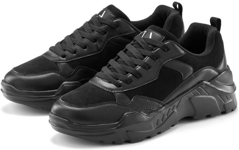 Lascana Sneakers Lage schoen sportschoen lichte chunky zool zachte binnenzool VEGAN