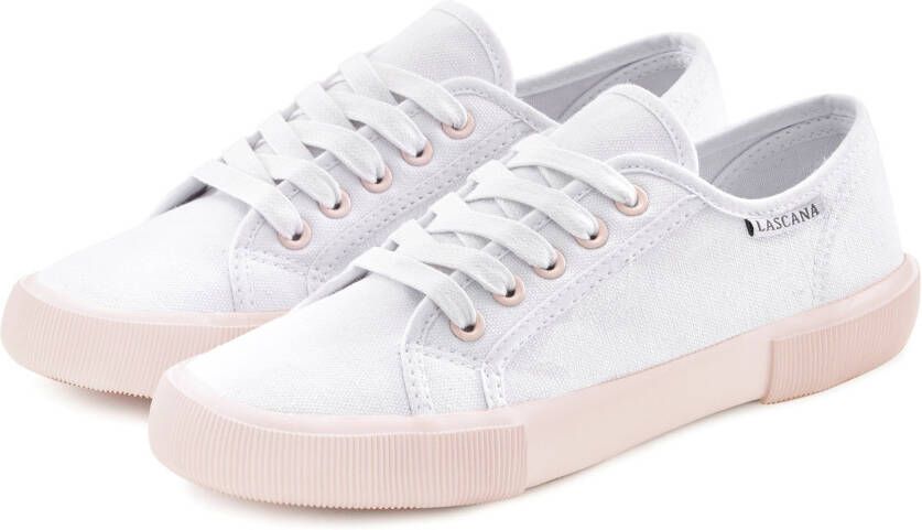 Lascana Sneakers Lage schoen Veterschoen Vrijetijdsschoen kleurcontrasterende zool