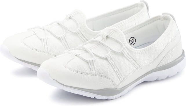 Lascana Sneakers Lage schoen vrijetijdsschoen slipper om in te stappen met elastische veters vegan