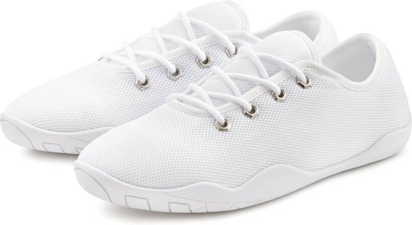 Lascana Sneakers met ultradunne zool superlicht veterschoenen unisex vegan