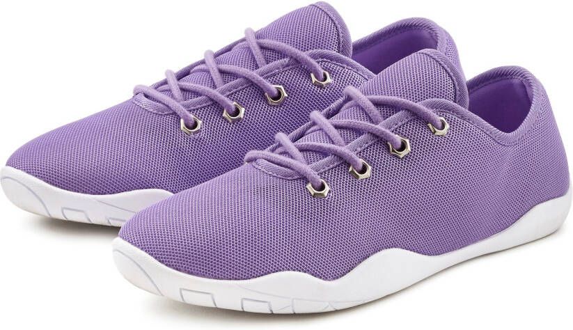 Lascana Sneakers met ultradunne zool superlicht veterschoenen unisex vegan