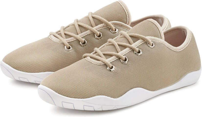 Lascana Sneakers met ultradunne zool superlicht veterschoenen unisex vegan