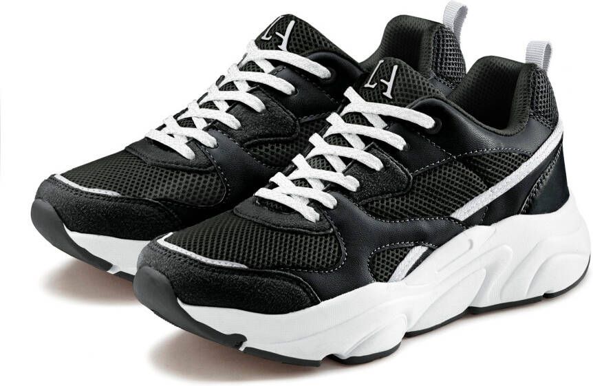 Lascana Sneakers met ultralichte chunky-zool veterschoen vrijetijdsschoen - Foto 1