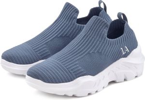Lascana Sneakers Slip on van elastisch mesh materiaal en ultralichte zool veganistisch